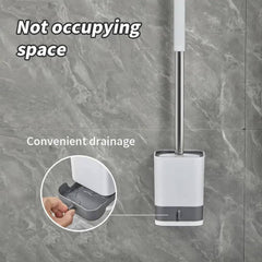 Punch-Free Wall-Mounted Toilet Brush | Bathroom | Luvasmr - Satisfyingly Organised