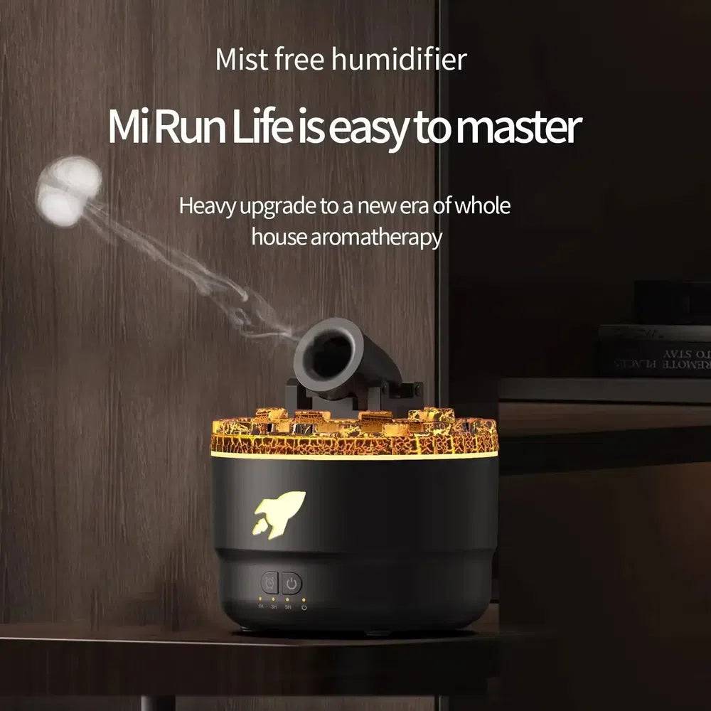 2024 New Creative Fort Aromatherapy Machine Household Lava Crack Humidifier Hotel Essential Oil Diffuser Aromatherapy Machine | Bathroom | Luvasmr - Satisfyingly Organised