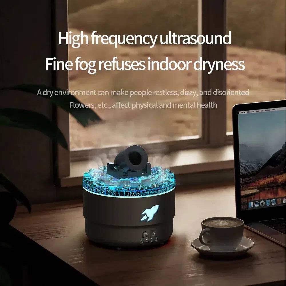 2024 New Creative Fort Aromatherapy Machine Household Lava Crack Humidifier Hotel Essential Oil Diffuser Aromatherapy Machine | Bathroom | Luvasmr - Satisfyingly Organised