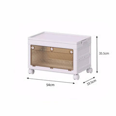 Stackable Collapsible Storage Bins with Doors | Bedroom | Luvasmr - Satisfyingly Organised