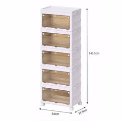 Stackable Collapsible Storage Bins with Doors | Bedroom | Luvasmr - Satisfyingly Organised