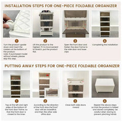 Stackable Collapsible Storage Bins with Doors | Bedroom | Luvasmr - Satisfyingly Organised