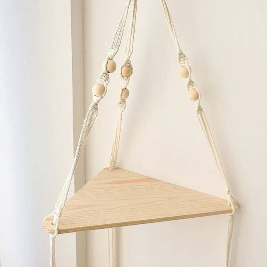Boho Floating Wall Shelf | Bedroom | Luvasmr - Satisfyingly Organised