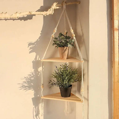 Boho Floating Wall Shelf | Bedroom | Luvasmr - Satisfyingly Organised