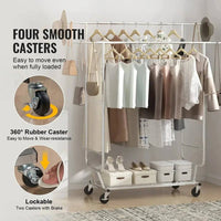 Heavy Duty Rolling Garment Rack | Bedroom | Luvasmr - Satisfyingly Organised
