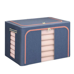 Cotton Flax Large Clothes Storage Organiser Box | Bedroom | Luvasmr - Satisfyingly Organised