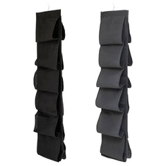 6 Layer Hanging Storage Bag Shoes Rack Storage Shoes Hanger Clothes Organizer Hanging Pocket Organizer Foldable Space Saving | Bedroom | Luvasmr - Satisfyingly Organised