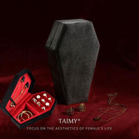Gothic Velvet Jewelry Coffin Box - Luvasmr
