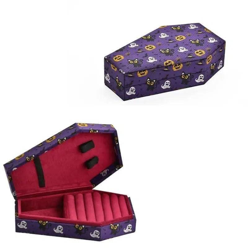 Gothic Velvet Jewelry Coffin Box - Luvasmr