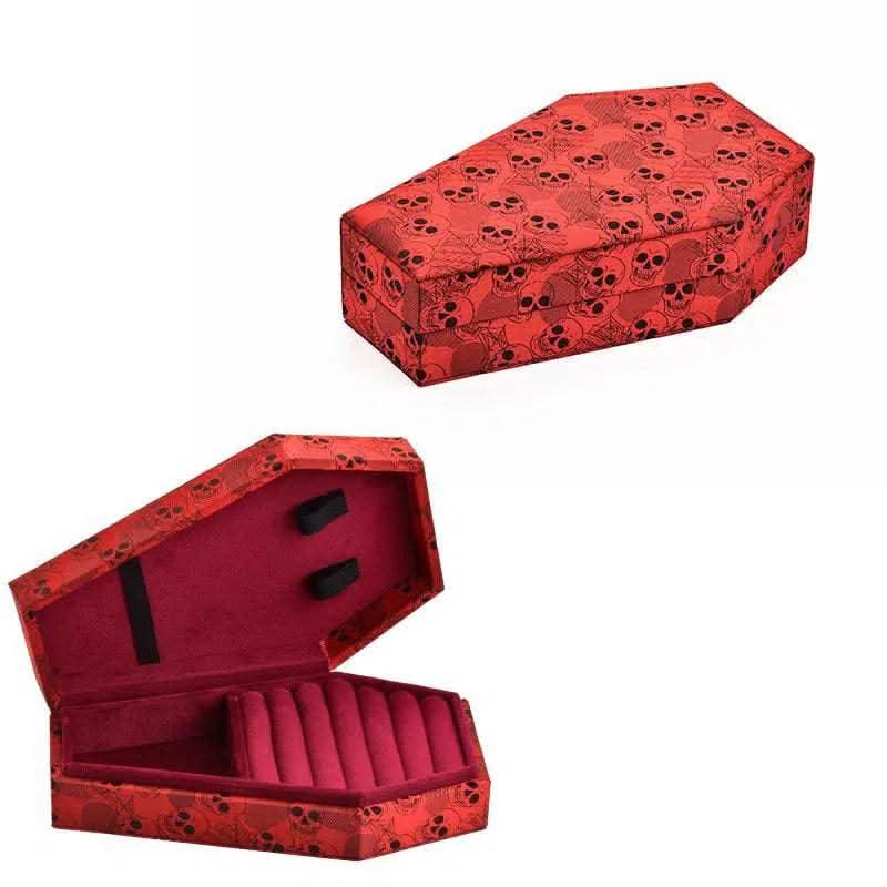 Gothic Velvet Jewelry Coffin Box - Luvasmr