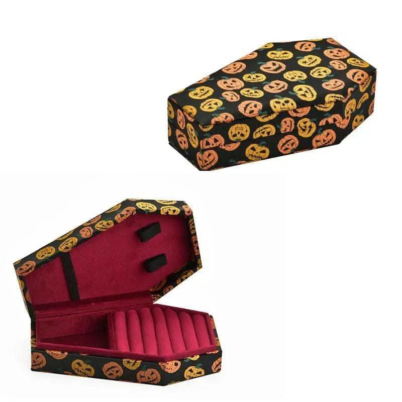 Gothic Velvet Jewelry Coffin Box - Luvasmr