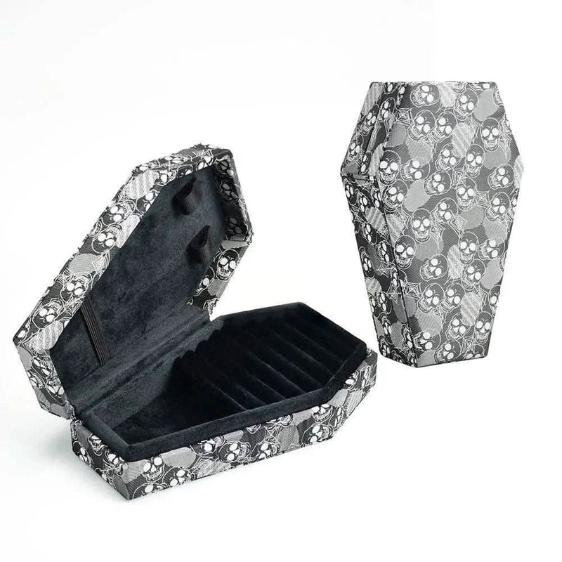 Gothic Velvet Jewelry Coffin Box - Luvasmr