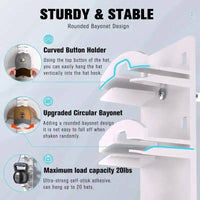 Ten Grid Wall Mounted Hat Rack | Bedroom | Luvasmr - Satisfyingly Organised
