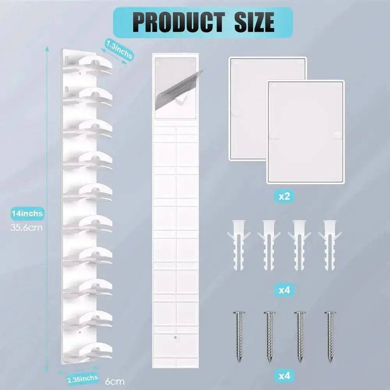 Ten Grid Wall Mounted Hat Rack | Bedroom | Luvasmr - Satisfyingly Organised
