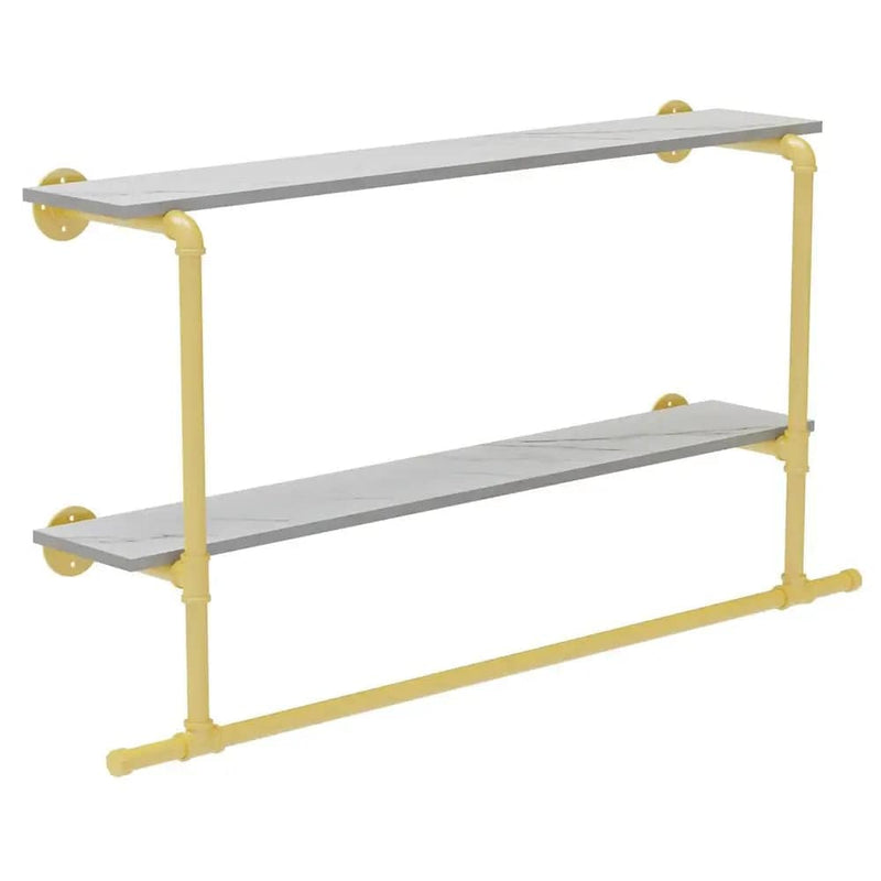 Wall-Mounted Industrial Pipe Clothing Rack | Bedroom | Luvasmr - Satisfyingly Organised