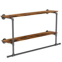 Wall-Mounted Industrial Pipe Clothing Rack | Bedroom | Luvasmr - Satisfyingly Organised
