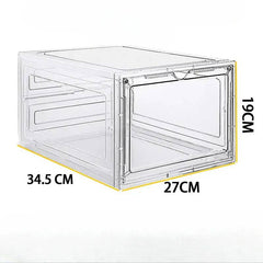 Acrylic transparent shoe box, size 48, large, thick, anti oxidation, front opening, side opening, magnetic suction AJ shoe box | Bedroom | Luvasmr - Satisfyingly Organised