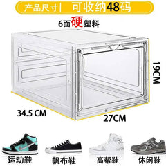 Acrylic transparent shoe box, size 48, large, thick, anti oxidation, front opening, side opening, magnetic suction AJ shoe box | Bedroom | Luvasmr - Satisfyingly Organised