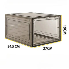 Acrylic transparent shoe box, size 48, large, thick, anti oxidation, front opening, side opening, magnetic suction AJ shoe box | Bedroom | Luvasmr - Satisfyingly Organised