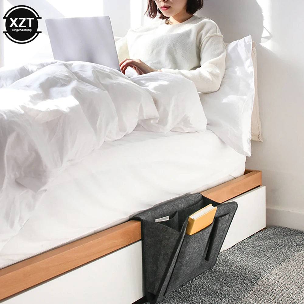 Felt Bedside Storage Organiser | Bedroom | Luvasmr - Satisfyingly Organised