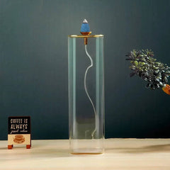 2 in 1 Glass Incense Burner Backflow Incense Holder with Removable Glass Ash Catcher for Incense Stick Cone Incense | Bedroom | Luvasmr - Satisfyingly Organised