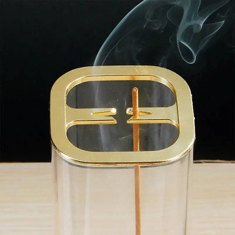 2 in 1 Glass Incense Burner Backflow Incense Holder with Removable Glass Ash Catcher for Incense Stick Cone Incense | Bedroom | Luvasmr - Satisfyingly Organised