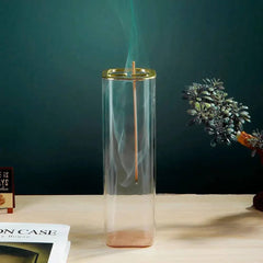 2 in 1 Glass Incense Burner Backflow Incense Holder with Removable Glass Ash Catcher for Incense Stick Cone Incense | Bedroom | Luvasmr - Satisfyingly Organised
