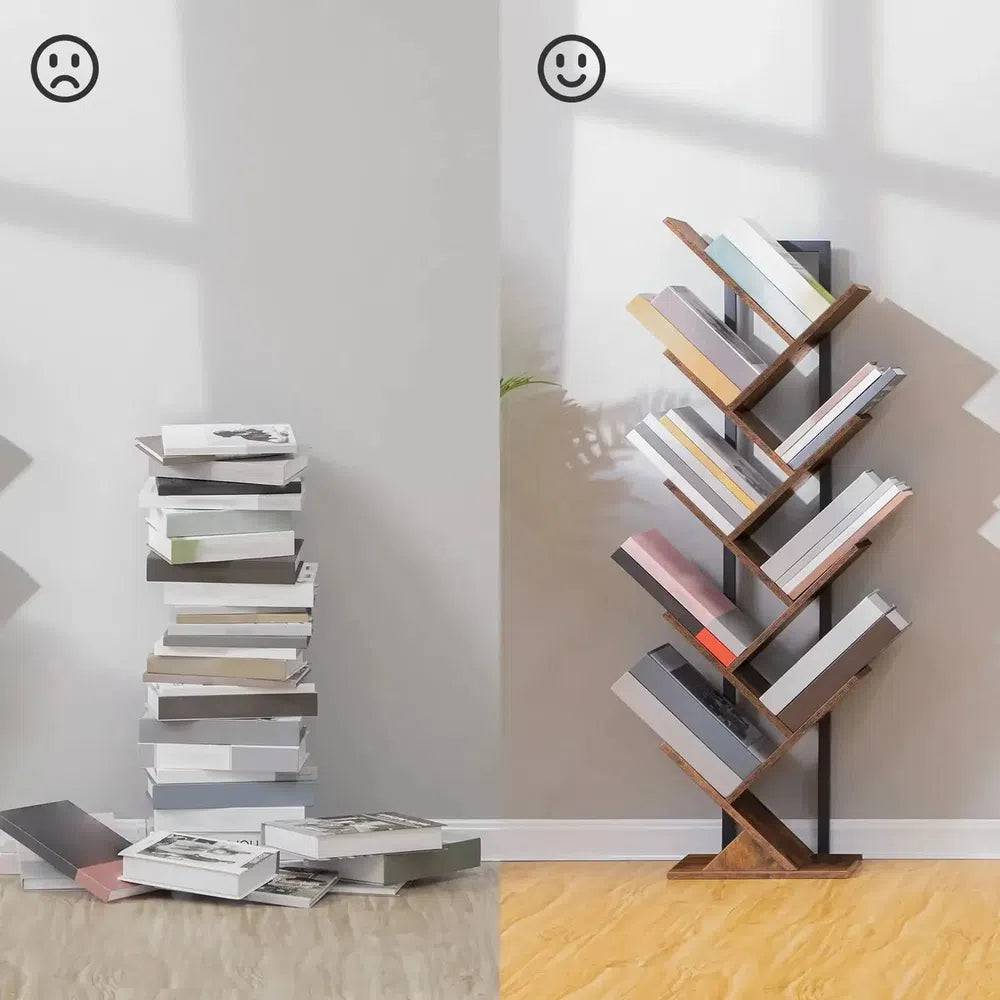9-Tier Tree Bookshelf | Bedroom | Luvasmr - Satisfyingly Organised