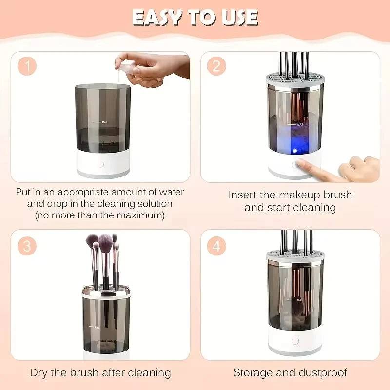 Electric Makeup Brush Cleaner | Bedroom | Luvasmr - Satisfyingly Organised