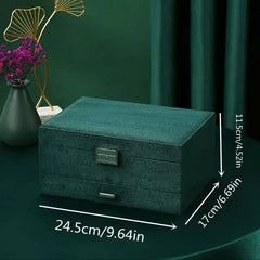 Green 3-Layer Jewellery Box | Bedroom | Luvasmr - Satisfyingly Organised