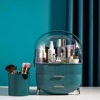 Green Elegant Makeup Organiser with Drawers | Bedroom | Luvasmr - Satisfyingly Organised