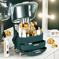 Green Elegant Makeup Organiser with Drawers | Bedroom | Luvasmr - Satisfyingly Organised