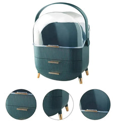 Green Elegant Makeup Organiser with Drawers | Bedroom | Luvasmr - Satisfyingly Organised