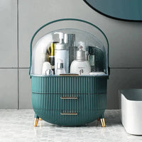 Green Elegant Makeup Organiser with Drawers | Bedroom | Luvasmr - Satisfyingly Organised
