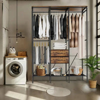 Industrial Clothes Wardrobe with Storage | Bedroom | Luvasmr - Satisfyingly Organised