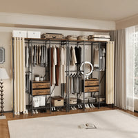 Industrial Clothes Wardrobe with Storage | Bedroom | Luvasmr - Satisfyingly Organised