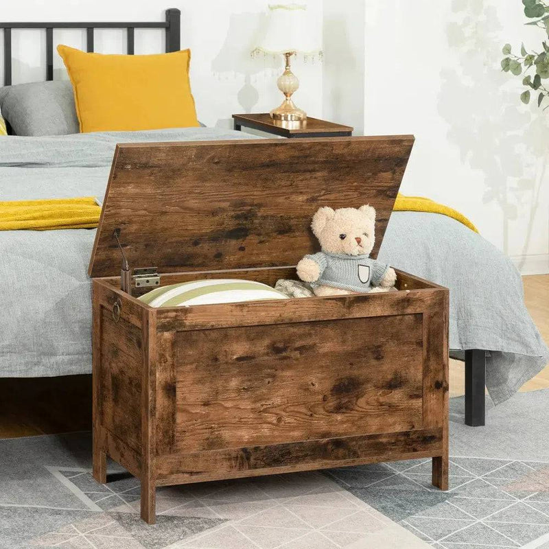 Wooden Storage Chest Toy Box with Lid | Bedroom | Luvasmr - Satisfyingly Organised
