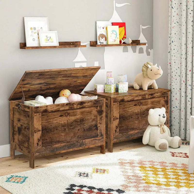 Wooden Storage Chest Toy Box with Lid | Bedroom | Luvasmr - Satisfyingly Organised