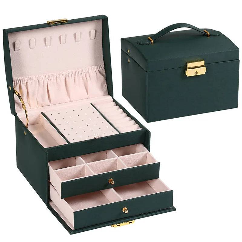 Three-layer Jewellery Storage Box | Bedroom | Luvasmr - Satisfyingly Organised
