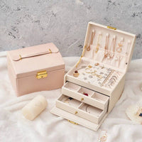Three-layer Jewellery Storage Box | Bedroom | Luvasmr - Satisfyingly Organised