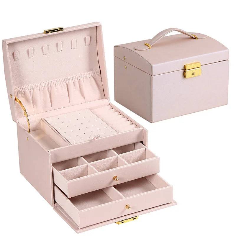 Three-layer Jewellery Storage Box | Bedroom | Luvasmr - Satisfyingly Organised