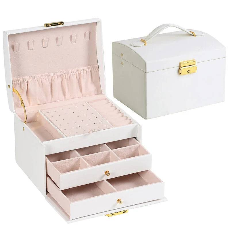Three-layer Jewellery Storage Box | Bedroom | Luvasmr - Satisfyingly Organised
