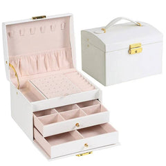 Three-layer Jewellery Storage Box | Bedroom | Luvasmr - Satisfyingly Organised