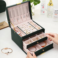 Three-layer Jewellery Storage Box | Bedroom | Luvasmr - Satisfyingly Organised