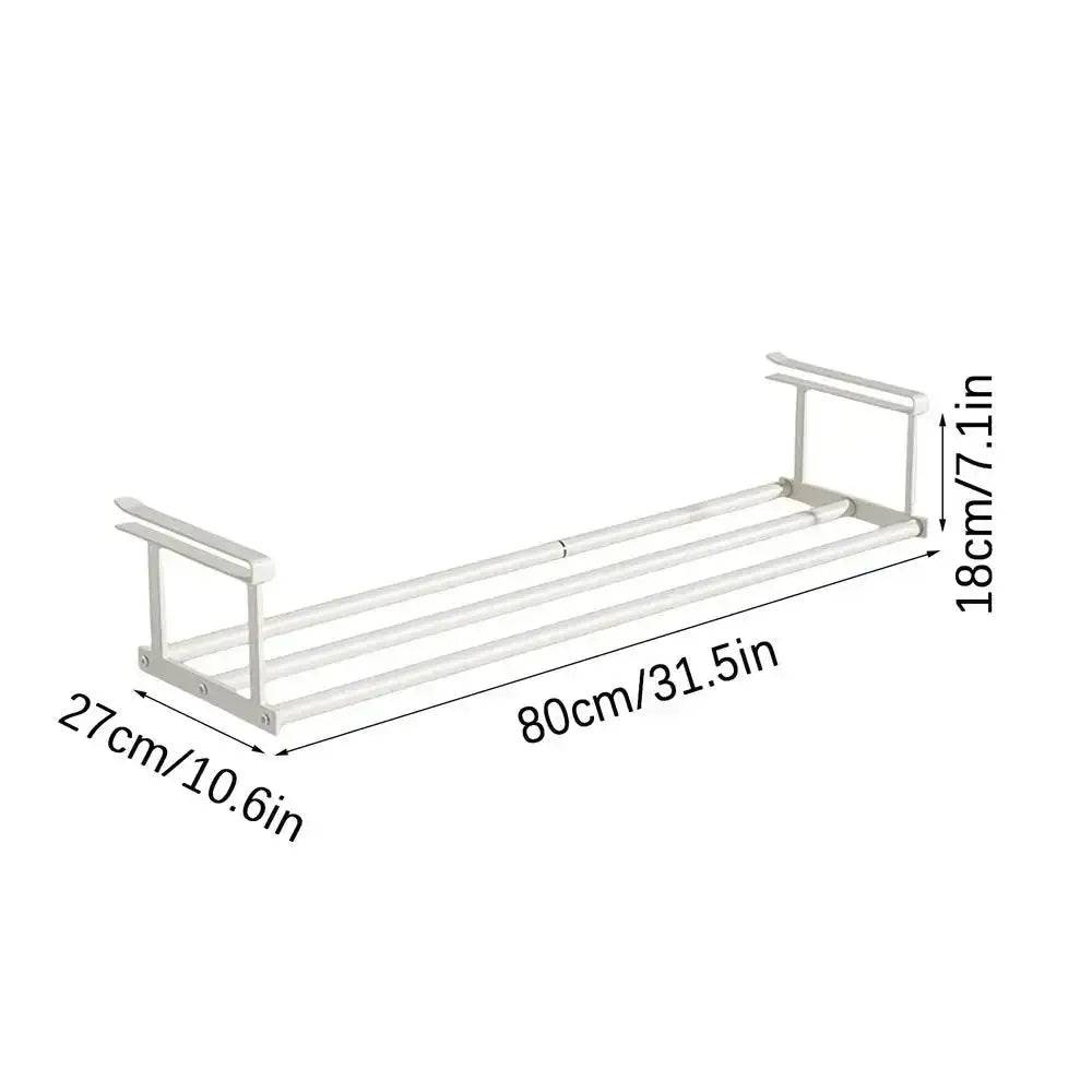 Retractable Shoe Rack & Hanging Basket Organiser | Bedroom | Luvasmr - Satisfyingly Organised