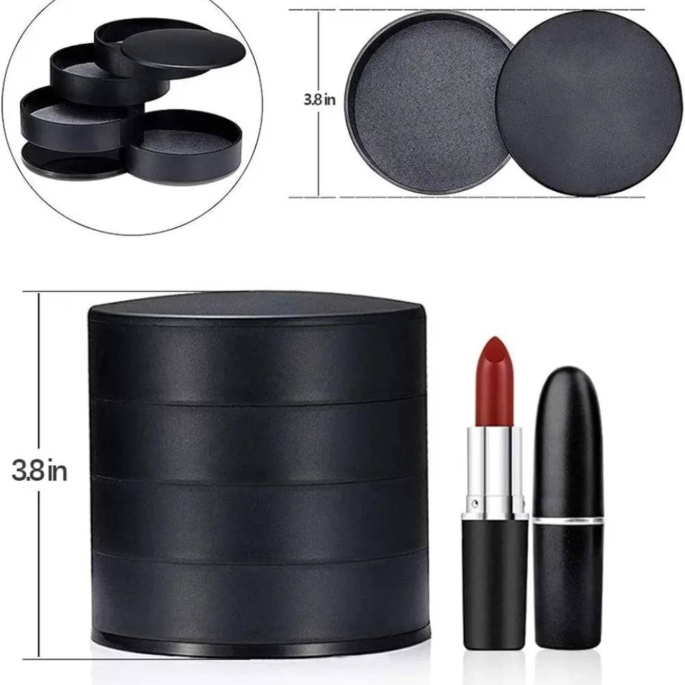 Rotating Jewellery Storage Box with Lid | Bedroom | Luvasmr - Satisfyingly Organised