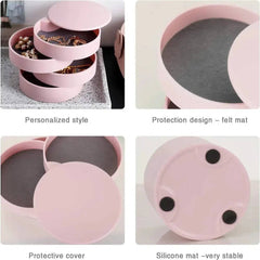 Rotating Jewellery Storage Box with Lid | Bedroom | Luvasmr - Satisfyingly Organised