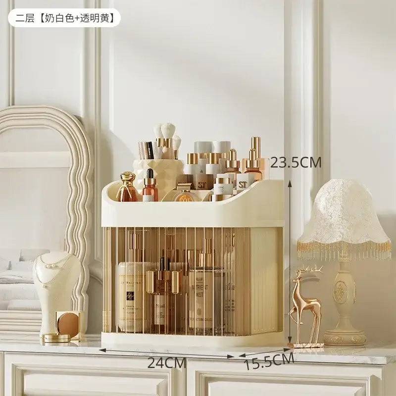 Dust-Proof Makeup Storage Box | Bedroom | Luvasmr - Satisfyingly Organised