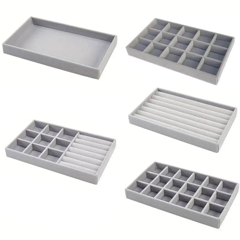 Velvet Jewellery Display Tray | Bedroom | Luvasmr - Satisfyingly Organised