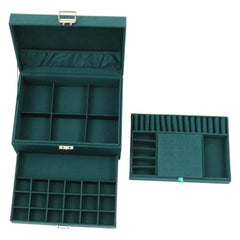 3 Layers Jewelry Box Organizer Large Capacity Ring Earring Necklace Storage New | Bedroom | Luvasmr - Satisfyingly Organised